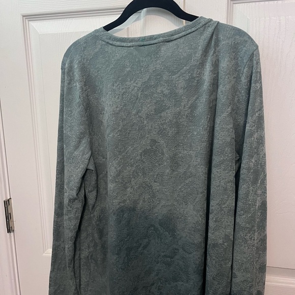 Simply Vera Vera Wang Teal Long Sleeve Top - Picture 3 of 3